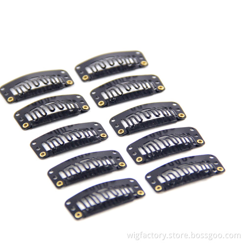 1000pcs/bag 2.8cm U shape wig metal clip, 6 teeth metal hair extensions tools hair clip, human hair clips for wigs